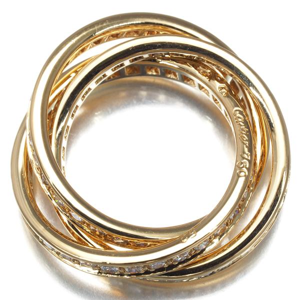Cartier（カルティエ） トリニティリング ダイヤ ダイヤモンド スリー