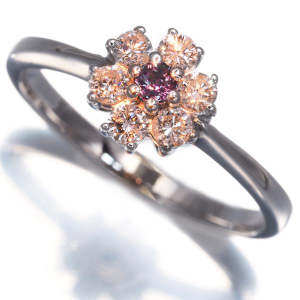 アレキサンドライト 0.06ct ダイヤ ダイヤモンド 0.30ct フラワー リング K18WG ソーティング 指輪 GENJ 限界値下げ品 |  | 01