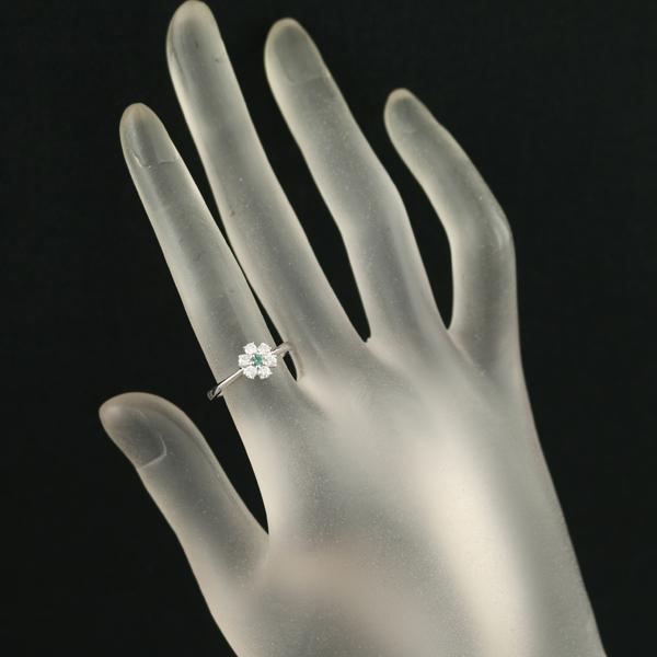 アレキサンドライト 0.06ct ダイヤ ダイヤモンド 0.30ct フラワー リング K18WG ソーティング 指輪 GENJ 限界値下げ品 |  | 06