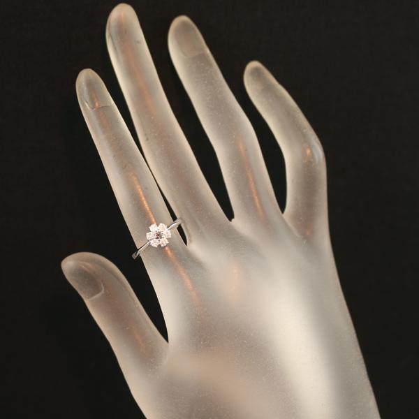 アレキサンドライト 0.06ct ダイヤ ダイヤモンド 0.30ct フラワー リング K18WG ソーティング 指輪 GENJ 限界値下げ品 |  | 07