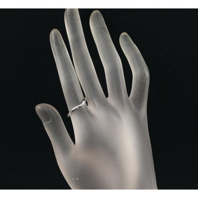 Tiffany&Co ティファニー カーブドバンド 3Pダイヤモンド Pt950 TIFFANY&Co.（ティファニー） リング ダイヤ ダイヤモンド カーブド