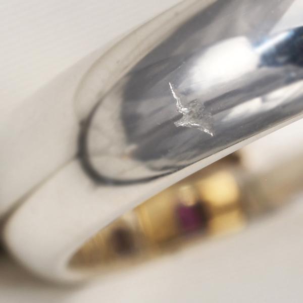 TIFFANY&Co.（ティファニー） リング ルビー コンビカラー スクエア 10