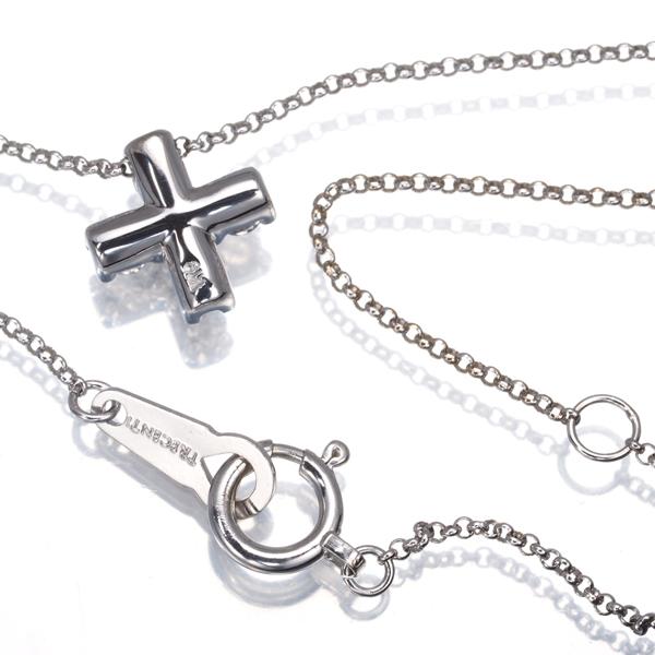 トレセンテ ネックレス ダイヤ ダイヤモンド 0.23ct クロス K18WG BLJ