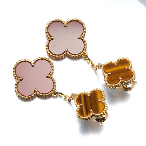 ヴァンクリーフ＆アーペル ピアス カーネリアン タイガーアイ マジック