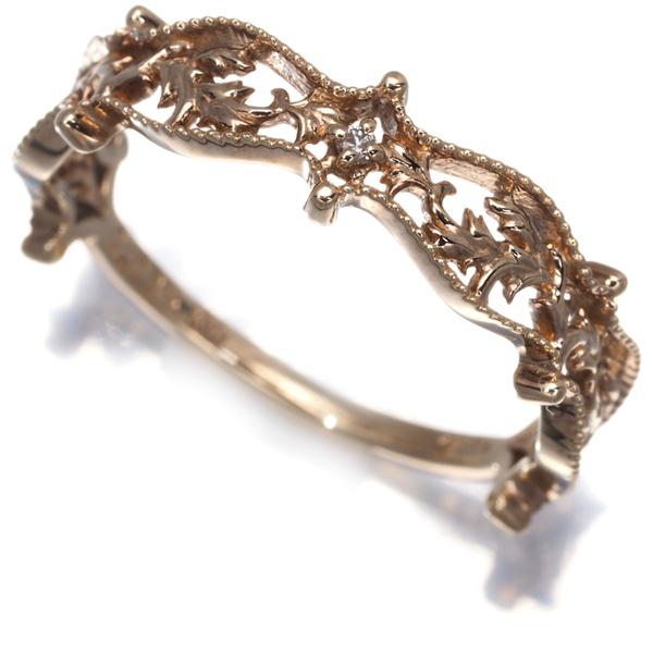 agete（アガット） リング ダイヤ ダイヤモンド 0.005ct ミルグレイン