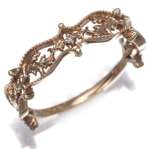 agete（アガット） リング ダイヤ ダイヤモンド 0.005ct ミルグレイン