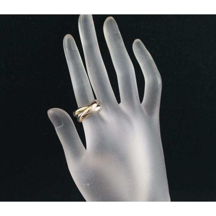 C‍a‍r‍t‍i‍e‍r トリニティリング スリーカラー K18 サイズ 56 Cartier（カルティエ） K18 スリーカラーゴールド トリニティ ルイ