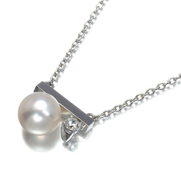 TASAKI（タサキ） ネックレス パール 真珠 7.3mm ダイヤ ダイヤモンド