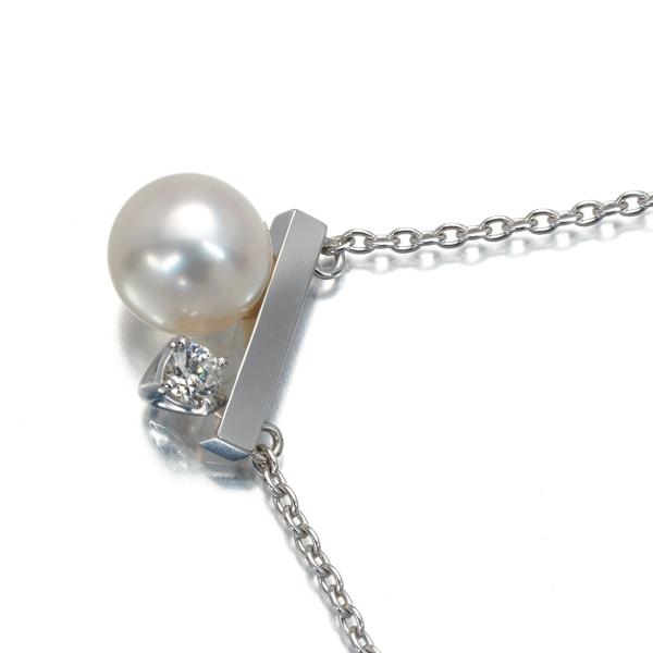 TASAKI（タサキ） ネックレス パール 真珠 7.3mm ダイヤ ダイヤモンド