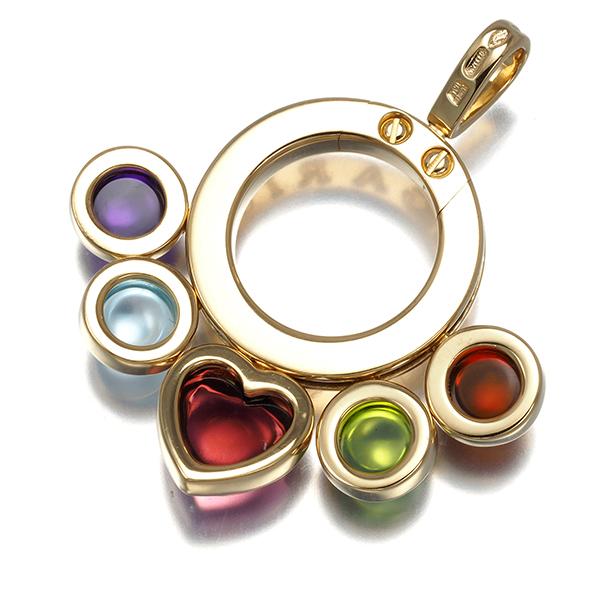 ブルガリ ペンダントトップ シトリン ペリドット ピンクトルマリン トパーズ アメジスト アレグラ K18YG BLJ | BVLGARI | 02