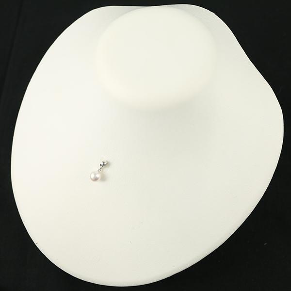 MIKIMOTO（ミキモト） ペンダントトップ パール 真珠 7.6mm 一粒 K18WG 