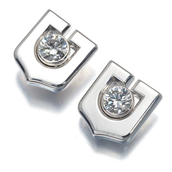 カルティエ　ダイヤピアス　片耳 楽天市場】【Cartier】 カルティエ クラシック フープ ダイヤモンド