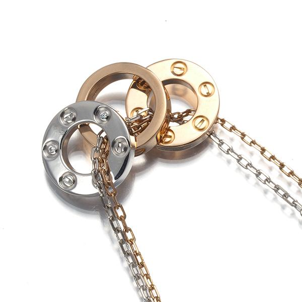 Cartier（カルティエ） ラブネックレス ダイヤ ダイヤモンド スリー