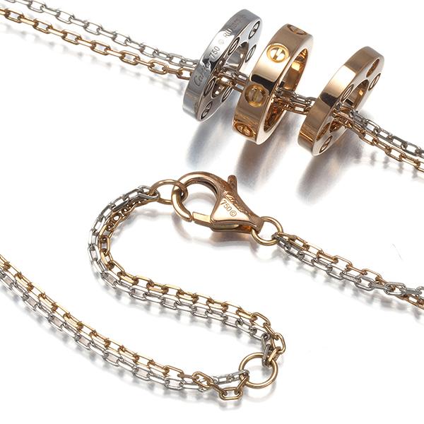 Cartier（カルティエ） ラブネックレス ダイヤ ダイヤモンド スリー