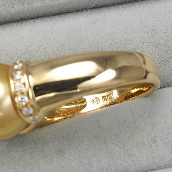 TASAKI（タサキ） リング ゴールデンパール 真珠 11.0mm ダイヤ