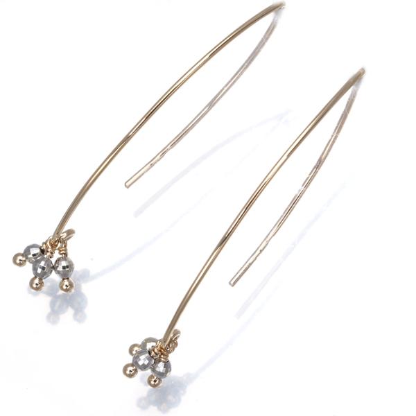 ココシュニック ピアス ミラーボール フリンジ フック K10YG/WG BLJ/GENJ 大幅値下げ品_2