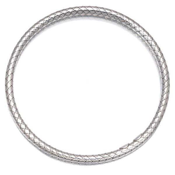 美品 ボッテガヴェネタ　バングル　ブレスレット　2連　イントレチャート　ブラック ボッテガヴェネタ ブレスレット/バングル BOTTEGA VENETA イントレ