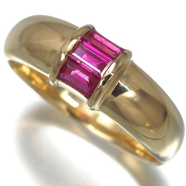 TIFFANY&Co.（ティファニー） リング ルビー スタッキング 11号 K18YG