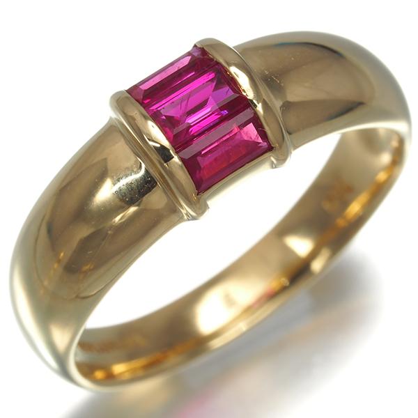 TIFFANY&Co.（ティファニー） リング ルビー スタッキング 11号 K18YG