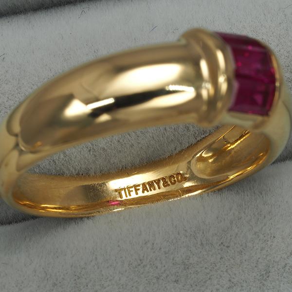 TIFFANY&Co.（ティファニー） リング ルビー スタッキング 11号 K18YG