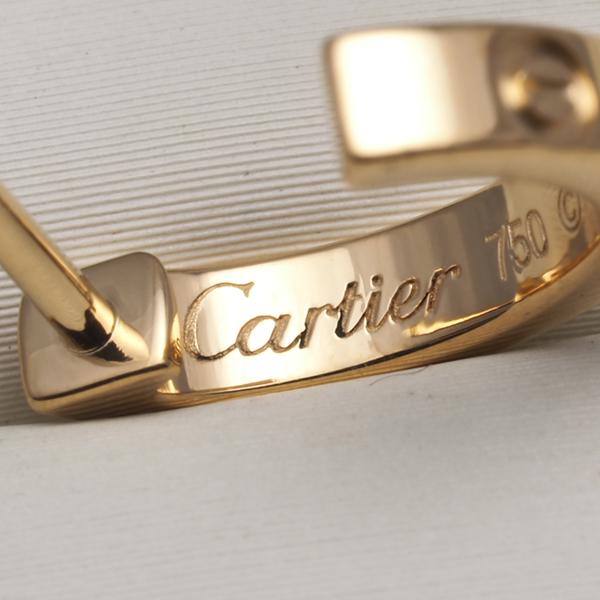 Cartier（カルティエ） ミニラブピアス SM フープ 片耳 K18YG BLJ
