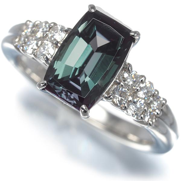 クレサンベール リング 再結晶アレキサンドライト 2.31ct ダイヤ ダイヤモンド 0.30ct 11号 Pt950 指輪 BLJ/GENJ 大幅値下げ品 | KYOCERA | 08