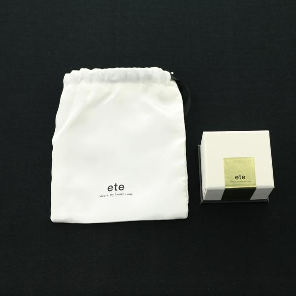 ete（エテ） リング ミルグレイン ピンキー 5号 K10YG 箱 指輪 BLJ