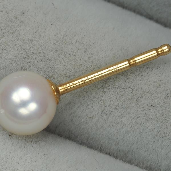 MIKIMOTO（ミキモト） ピアス パール 真珠 5.2mm 一粒 K18YG BLJ