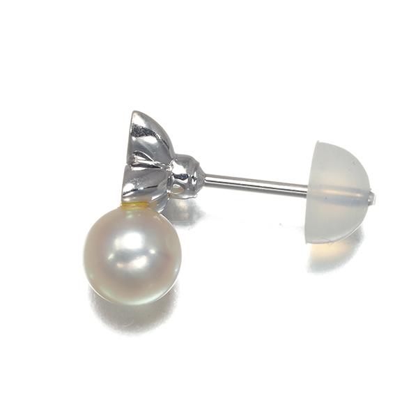 MIKIMOTO ミキモト ピアス パール 真珠 5.9mm ダイヤ ダイヤモンド  