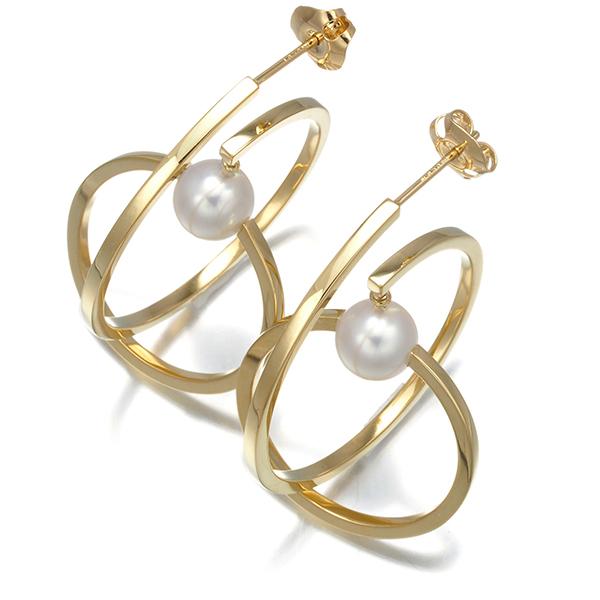 TASAKI（タサキ） ピアス パール 真珠 7.6mm キネティック K18YG