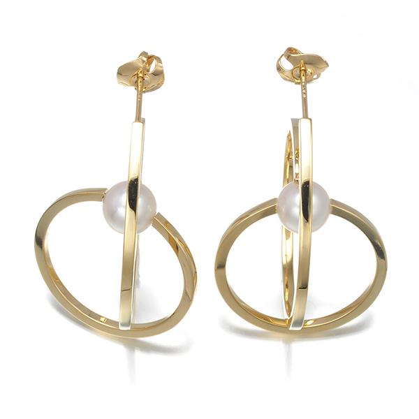 TASAKI（タサキ） ピアス パール 真珠 7.6mm キネティック K18YG BLJ