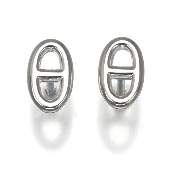 HERMES エルメス ピアス シェーヌダンクル TPM シルバー 925 BLJ  