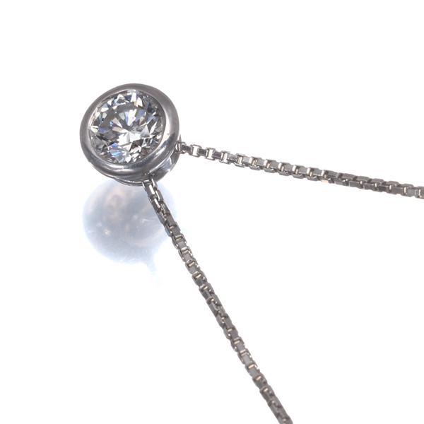 ダイヤ ダイヤモンド 0.326ct 一粒 ネックレス Pt900/Pt850 GENJ