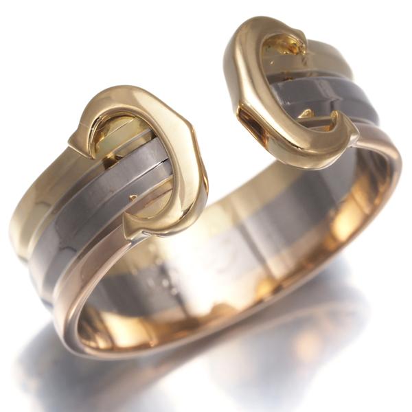 Cartier（カルティエ） リング 2C ドゥーブルC C2 スリーカラー SM 48