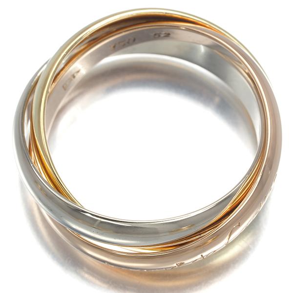 極美品✨ カルティエ リング 指輪 トリニティ pg yg wg #52 Cartier（カルティエ） トリニティリング スリーカラー クラシック 52
