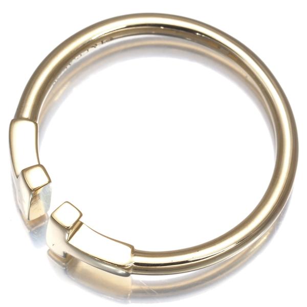 TIFFANY&Co.（ティファニー） リング Tワイヤー 18号 K18YG 指輪 BLJ