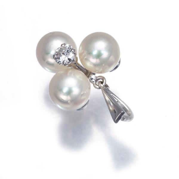 MIKIMOTO（ミキモト） ペンダントトップ パール 真珠 6.2mm ダイヤ 