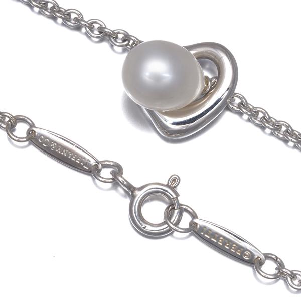 ティファニー　ネックレス　 オープン　ハート　ラリアット　シルバー　パール ティファニー ラリアット パール オープンハート ネックレス 925 4088