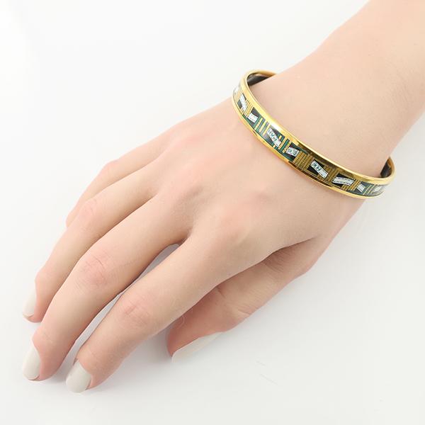 HERMES（エルメス） ブレスレット エマイユ リボン PM バングル