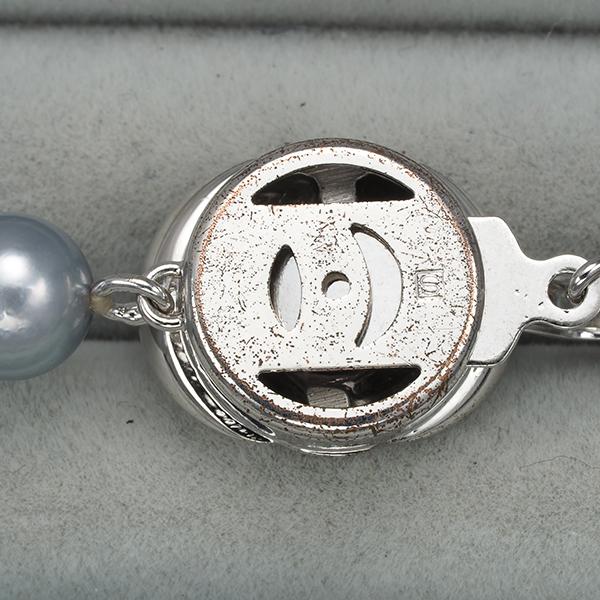 TASAKI（タサキ） ネックレス グレーパール 真珠 6.7-6.9mm シルバー