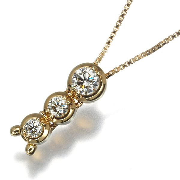 K18 TASAKI 揺れるダイヤモンドネックレス TASAKI（タサキ） ネックレス ダイヤ ダイヤモンド 0.57ct トリロジー
