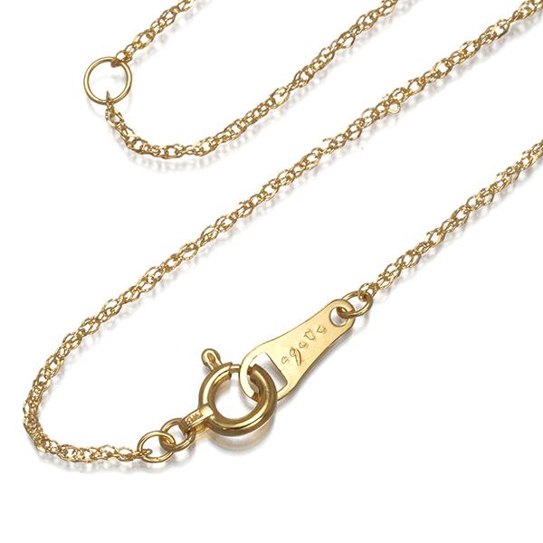 アガット　agete ゴールドチェーンネックレス WEB限定》ゴールドネックレスチェーン（50cm）｜ネックチェーン