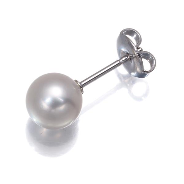 MIKIMOTO（ミキモト） ピアス パール 真珠 7.5mm 一粒 片耳 K18WG BLJ