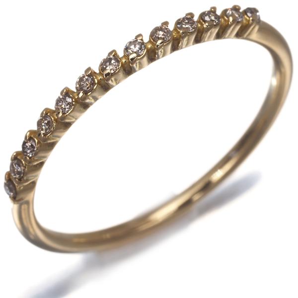 agete（アガット） リング ダイヤ ダイヤモンド 0.09ct 11号 K18YG