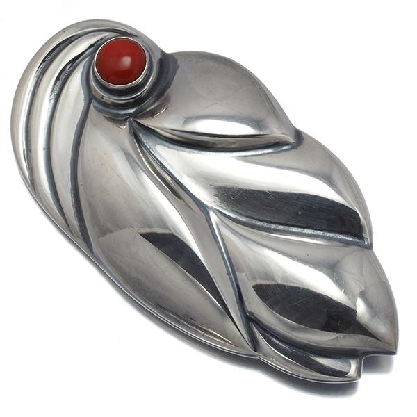 ジョージ・ジェンセン　ブローチ Georg Jensen（ジョージ ジェンセン） ブローチ カーネリアン 360 Ole