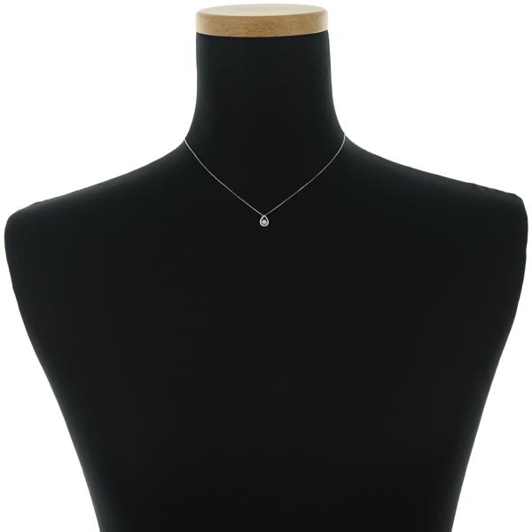 4℃ ヨンドシー K10WG　ティアドロップ　ネックレス　ペンダント 4℃（ヨンドシー） ネックレス ダイヤ ダイヤモンド ティアドロップ