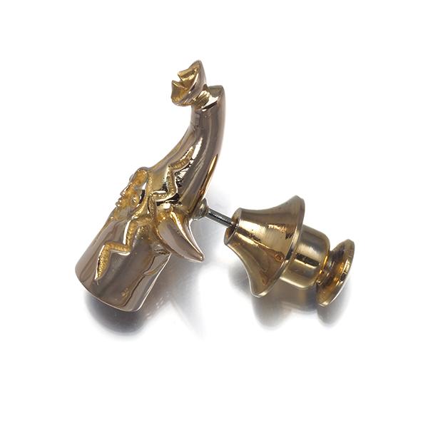 MIKIMOTO（ミキモト） ブローチ 太陽の塔 ヴィンテージ ピン K9YG BLJ