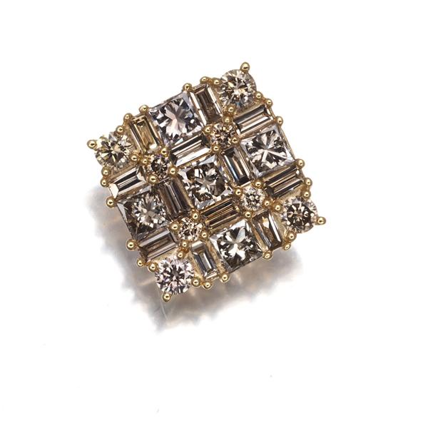 GSTV ペンダントトップ ダイヤ 0.80ct プリンセス バゲット 3種カット