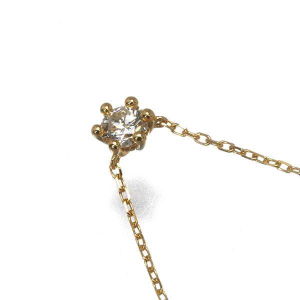 AHKAH（アーカー） ネックレス ダイヤ ダイヤモンド 0.13ct