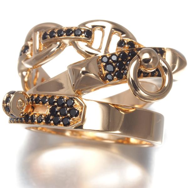 HELMES指輪 エレガントな逸品】HERMES☆クロワゼット シルバー リング (HERMES